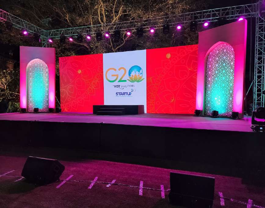 G20 India Startup20 Stage Illumination